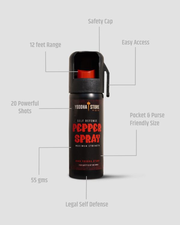 Women Safety Pack (Pepper Spray + Self Defence Stick + Camping Knife) - Image 2